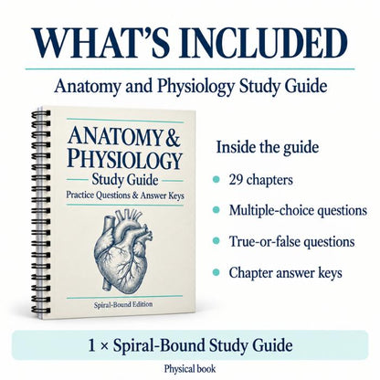 Anatomy and Physiology Study Guide – Spiral-Bound Edition-PrepWithLaila