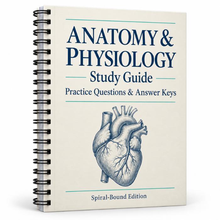Anatomy and Physiology Study Guide – Spiral-Bound Edition-PrepWithLaila