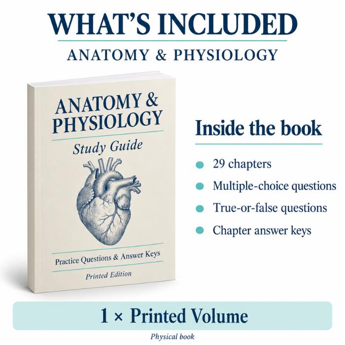 Anatomy and Physiology Study Guide – Printed Edition-PrepWithLaila